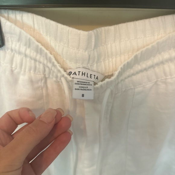 Athleta Linen Jogger- size 8 - Picture 2 of 7